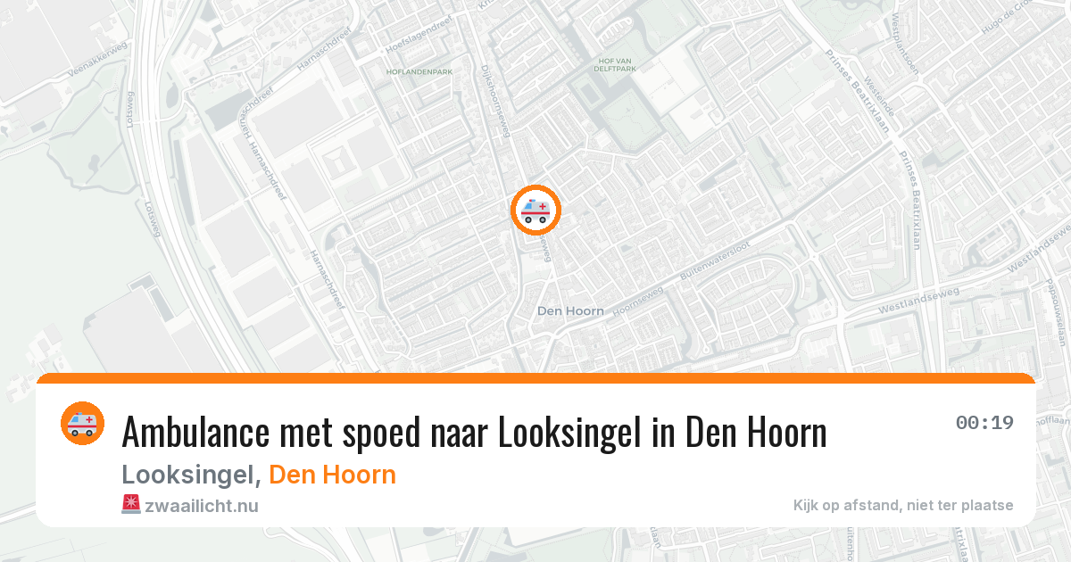 Ambulance met spoed naar Looksingel in Den Hoorn — 27 jan 2026