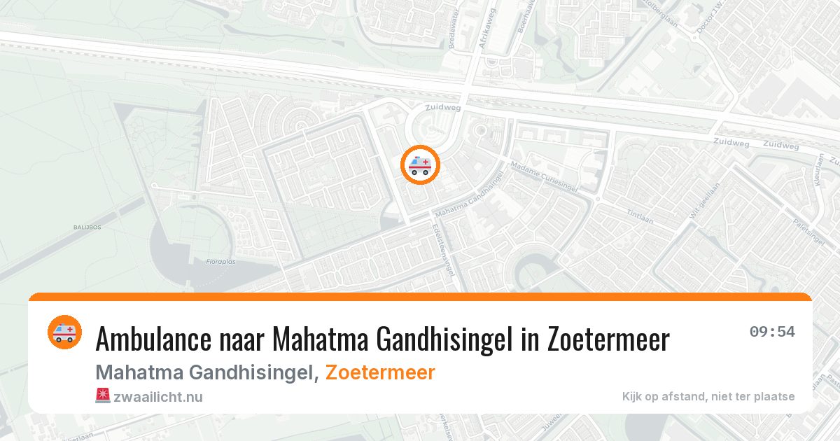 Ambulance naar Mahatma Gandhisingel in Zoetermeer — 11 jul 2026