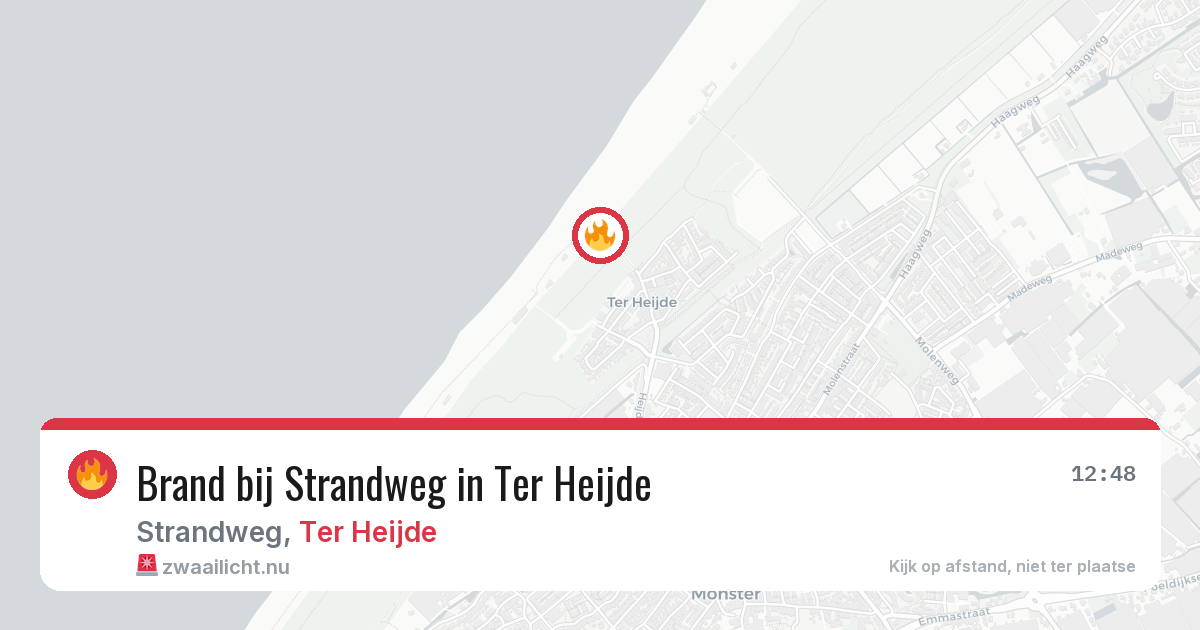 Brand bij Strandweg in Ter Heijde — 5 mei 2026
