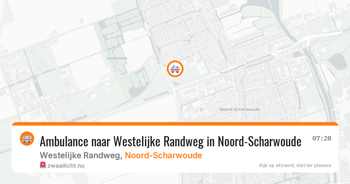 Ambulance naar Westelijke Randweg in Noord-Scharwoude — 17 jul 2026