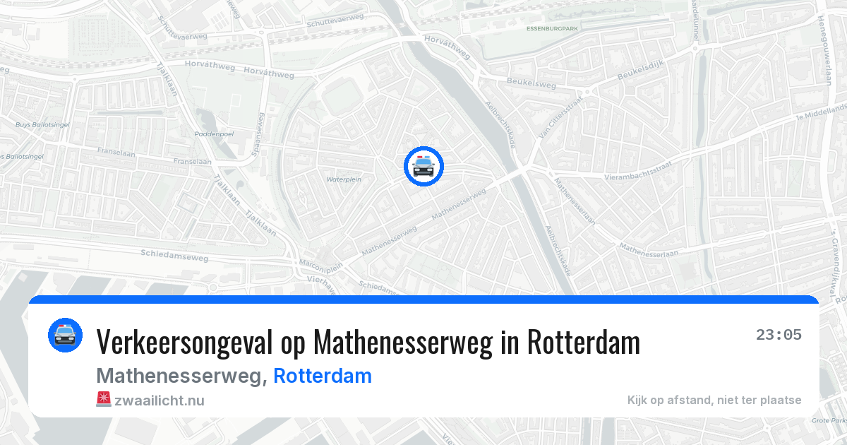 Verkeersongeval op Mathenesserweg in Rotterdam — 3 jun 2026