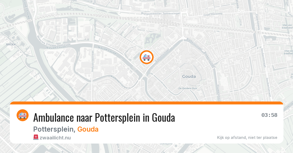 Ambulance naar Pottersplein in Gouda — 13 mei 2026