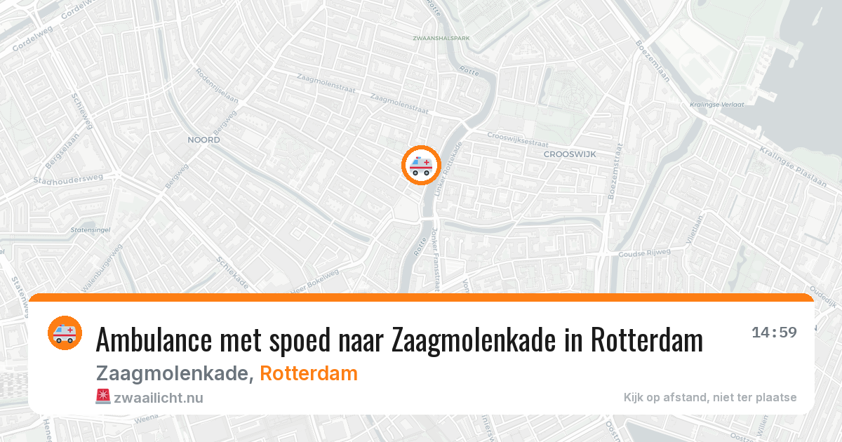Ambulance met spoed naar Zaagmolenkade in Rotterdam — 7 apr 2026