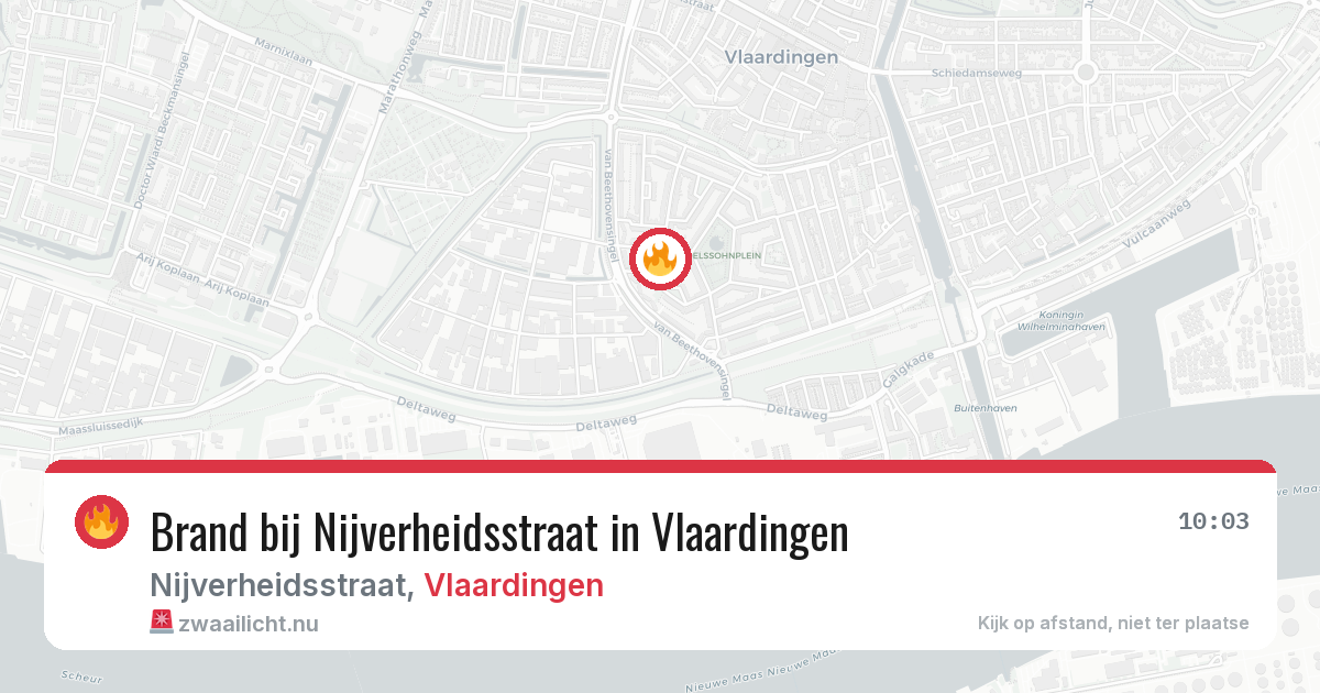 Brand bij Nijverheidsstraat in Vlaardingen — 29 mei 2026