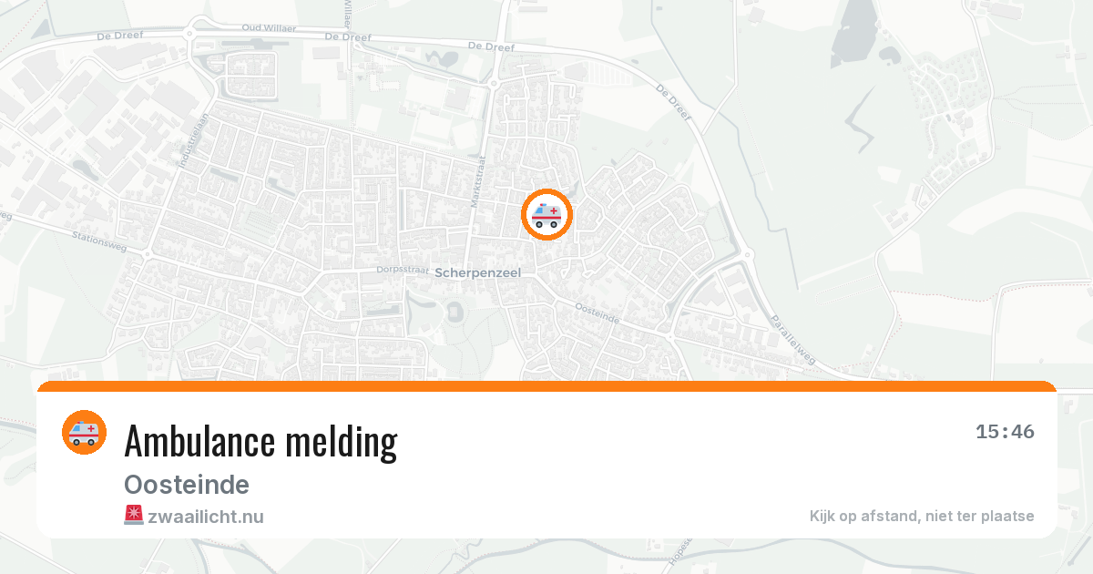 Ambulance melding — 8 jun 2026