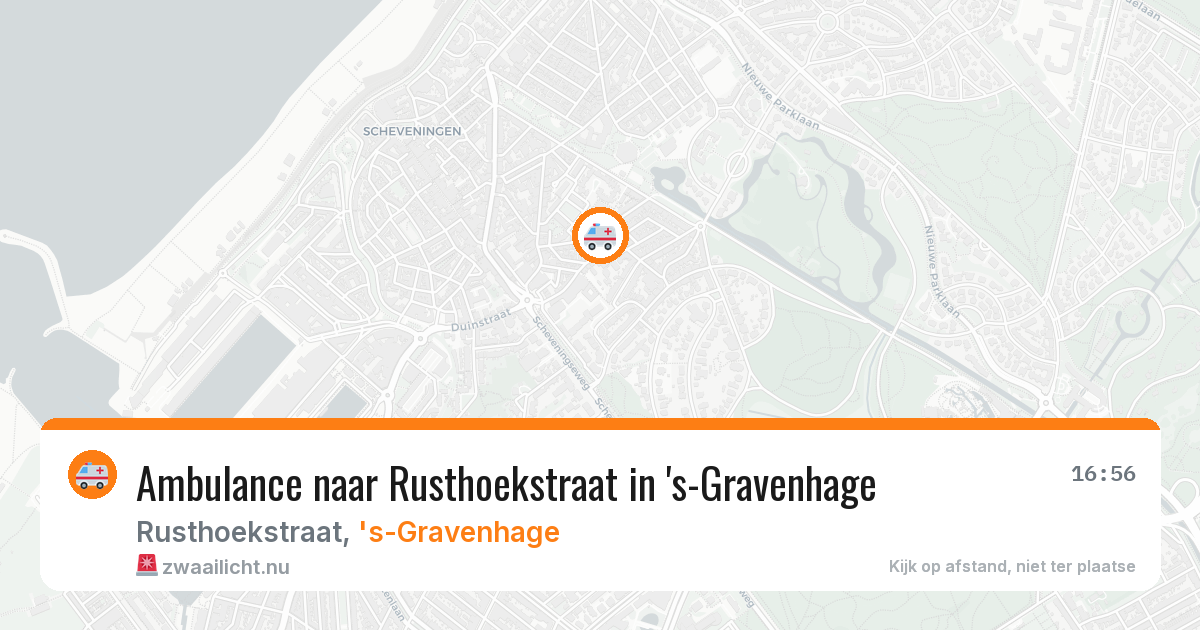 Ambulance naar Rusthoekstraat in 's-Gravenhage — 20 jul 2026