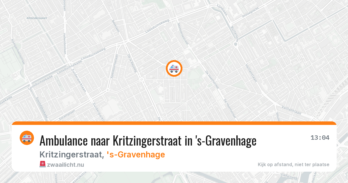 Ambulance naar Kritzingerstraat in 's-Gravenhage — 25 feb 2026