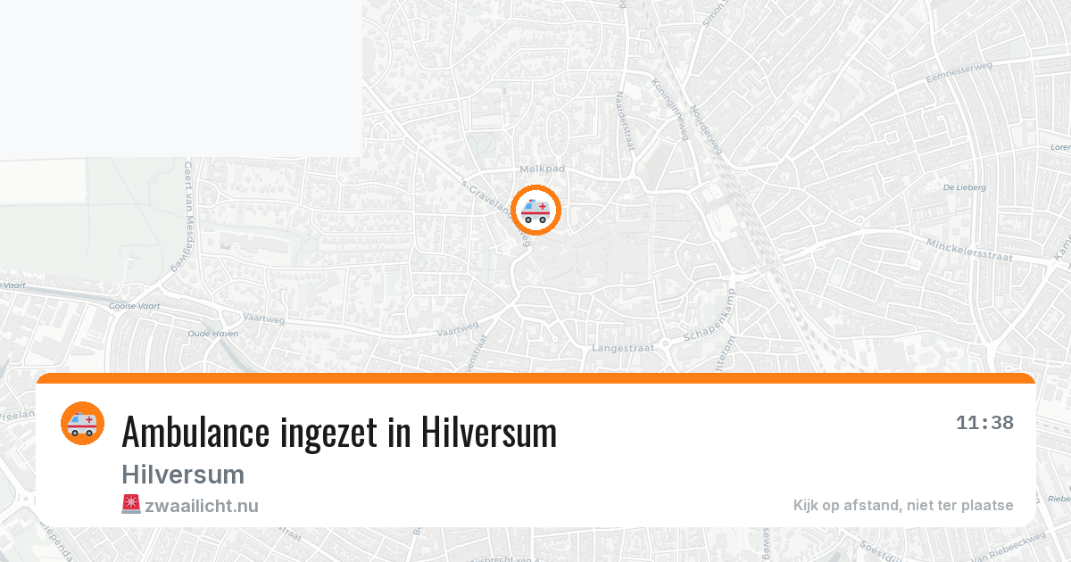 Ambulance ingezet in Hilversum — 10 jul 2026