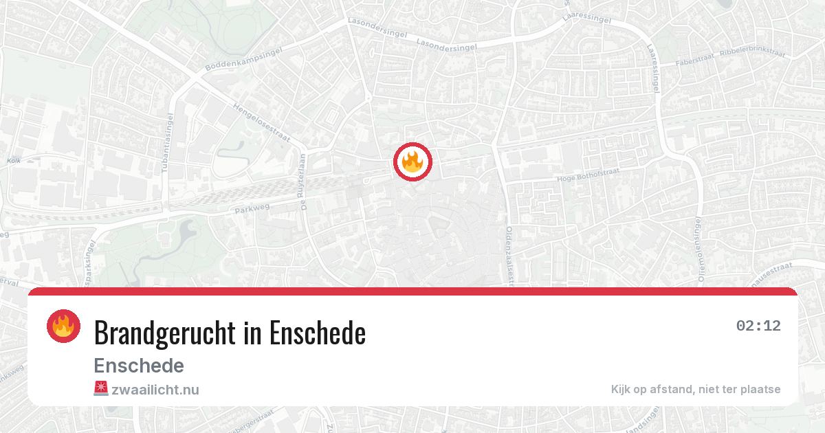 Brandgerucht in Enschede — 22 mei 2026