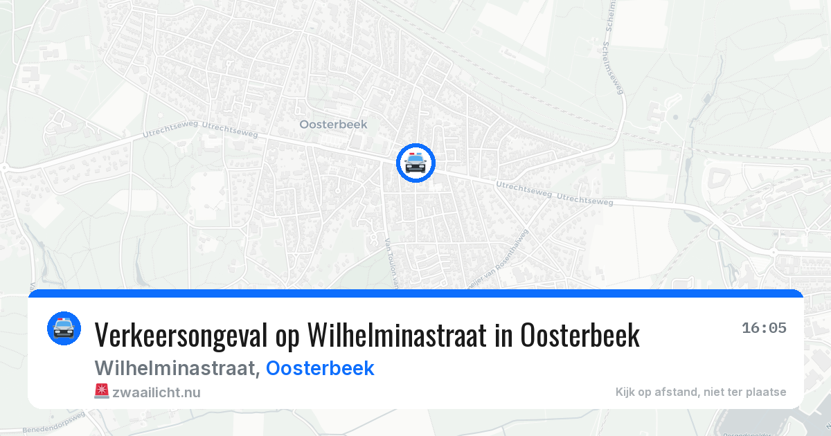 Verkeersongeval op Wilhelminastraat in Oosterbeek — 20 mei 2026