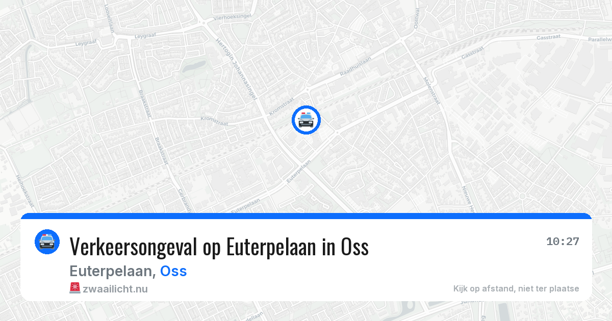 Verkeersongeval op Euterpelaan in Oss — 17 mrt 2026