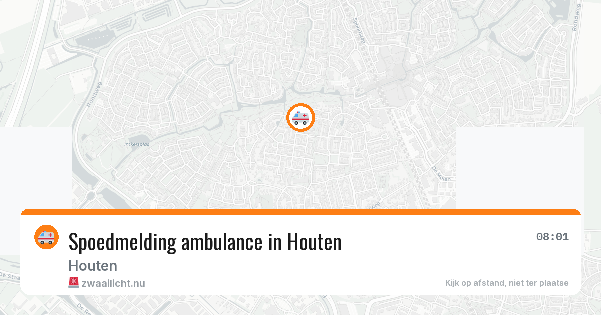 Spoedmelding ambulance in Houten — 9 jul 2026