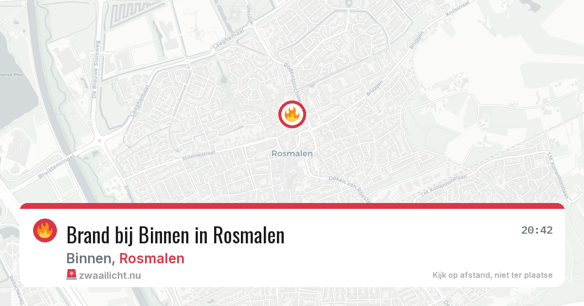 Brand bij Binnen in Rosmalen — 1 jun 2026