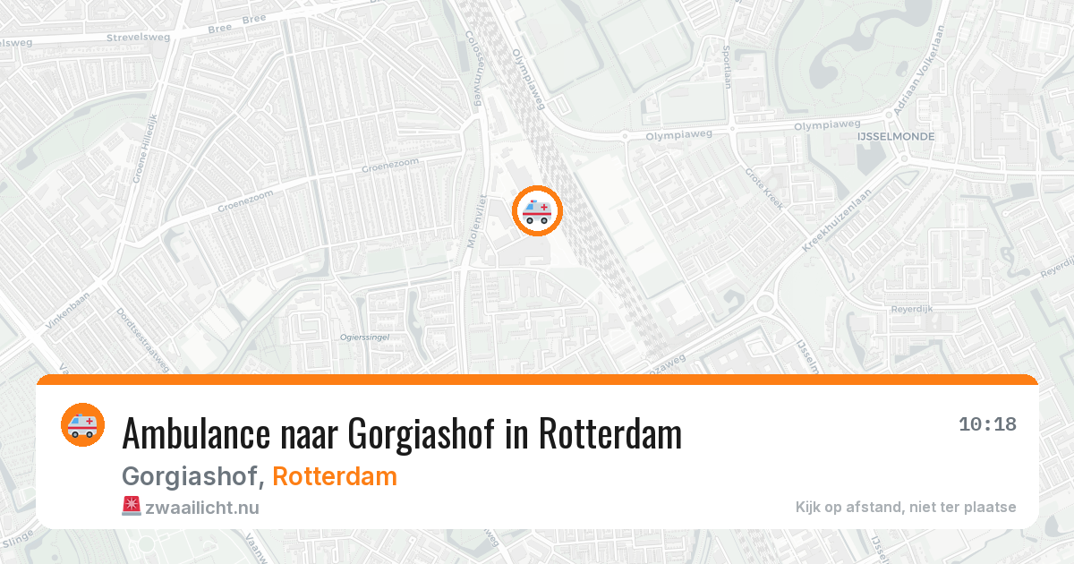 Ambulance naar Gorgiashof in Rotterdam — 29 mei 2026