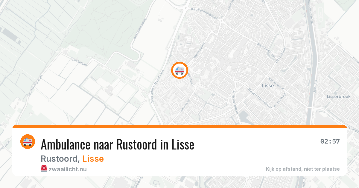 Ambulance naar Rustoord in Lisse — 11 jul 2026