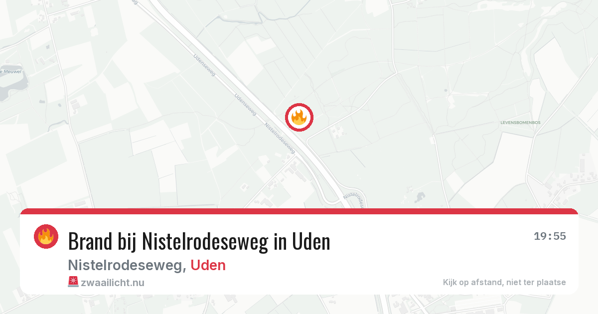 Brand bij Nistelrodeseweg in Uden — 8 apr 2026