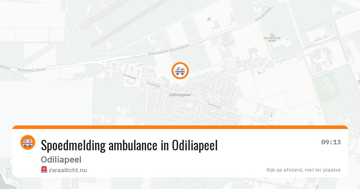 Spoedmelding ambulance in Odiliapeel — 22 mei 2026
