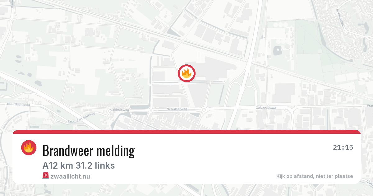 Brandweer melding — 20 mrt 2026
