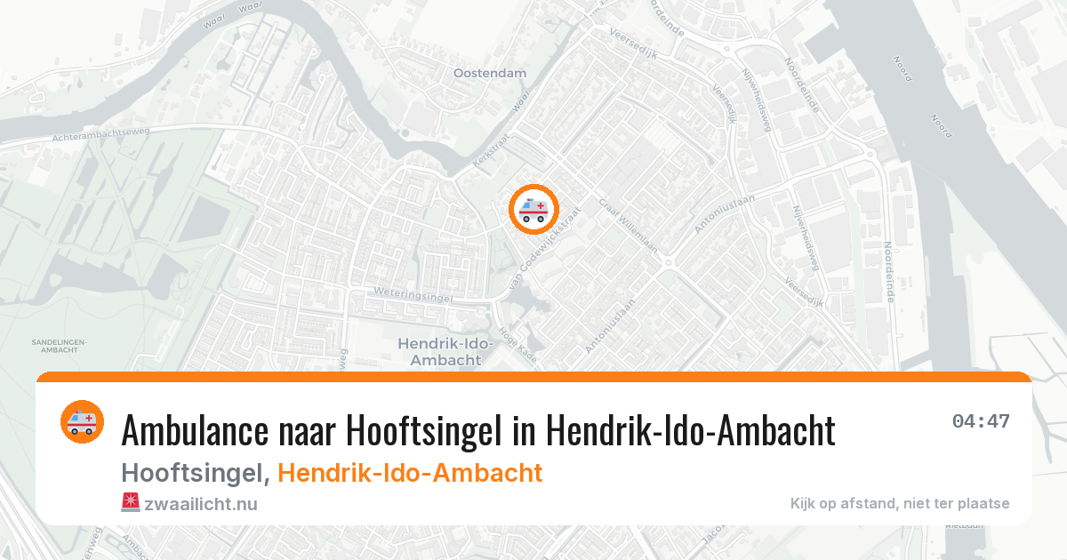 Ambulance naar Hooftsingel in Hendrik-Ido-Ambacht — 3 jun 2026