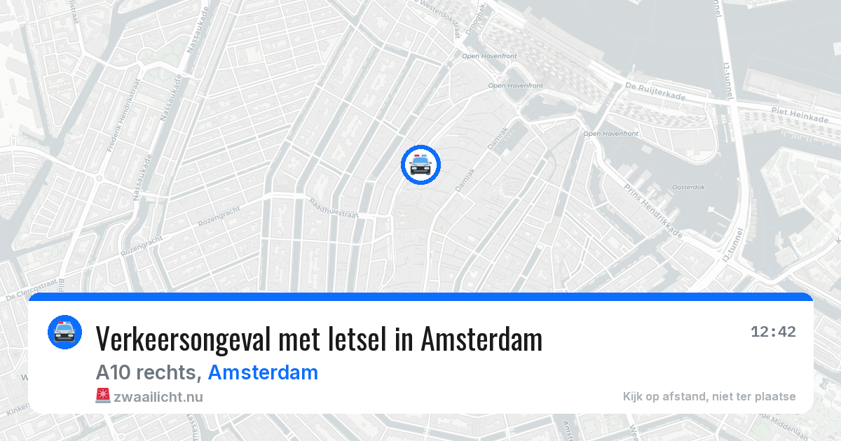 Verkeersongeval met letsel in Amsterdam — 23 apr 2026