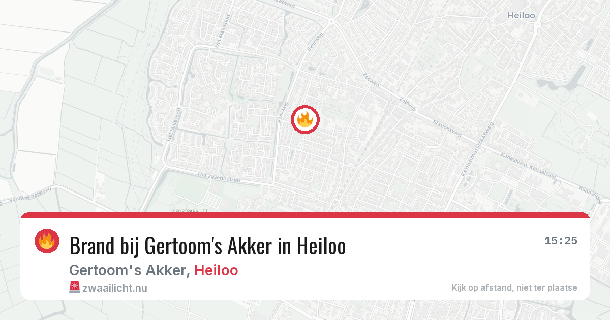 Brand bij Gertoom's Akker in Heiloo — 6 apr 2026
