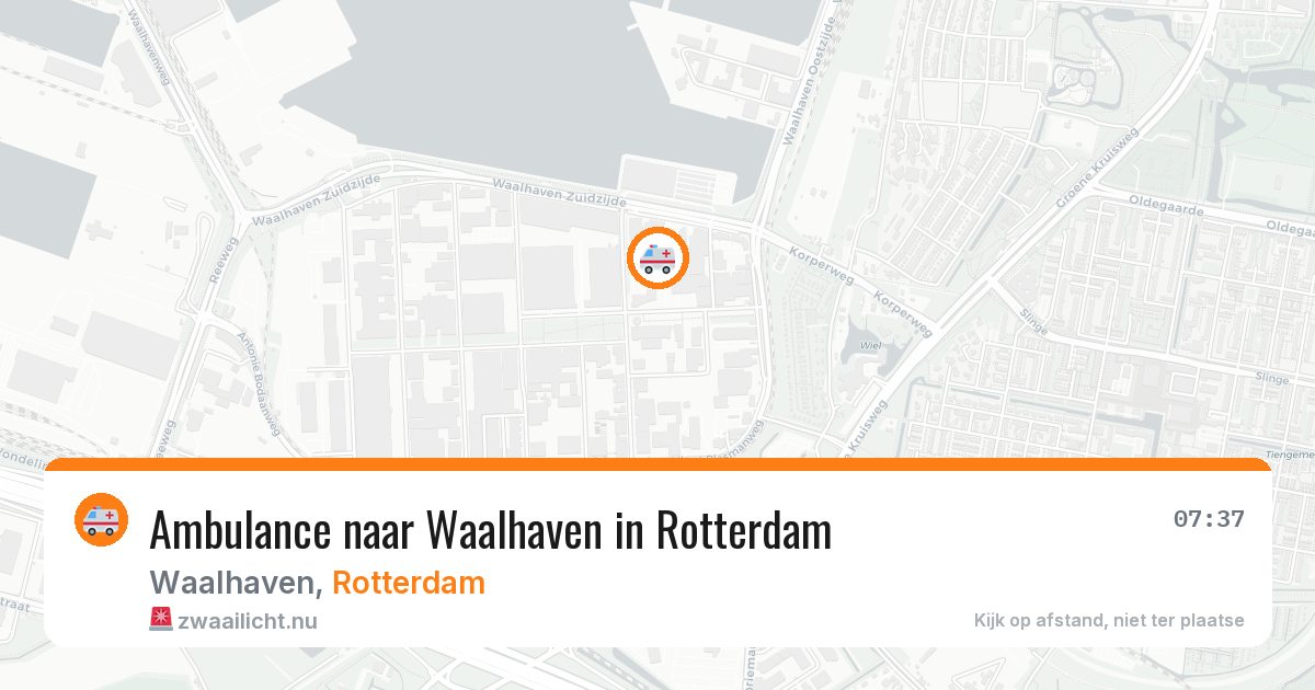 Ambulance naar Waalhaven in Rotterdam — 31 mei 2026