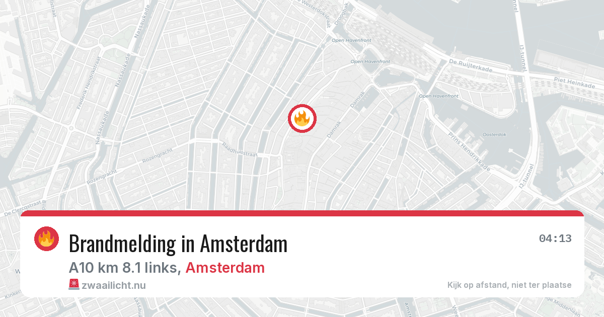 Brandmelding in Amsterdam — 28 mrt 2026