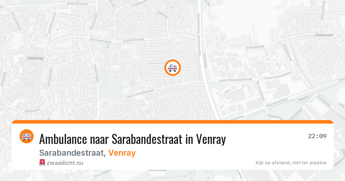 Ambulance naar Sarabandestraat in Venray — 19 jul 2026