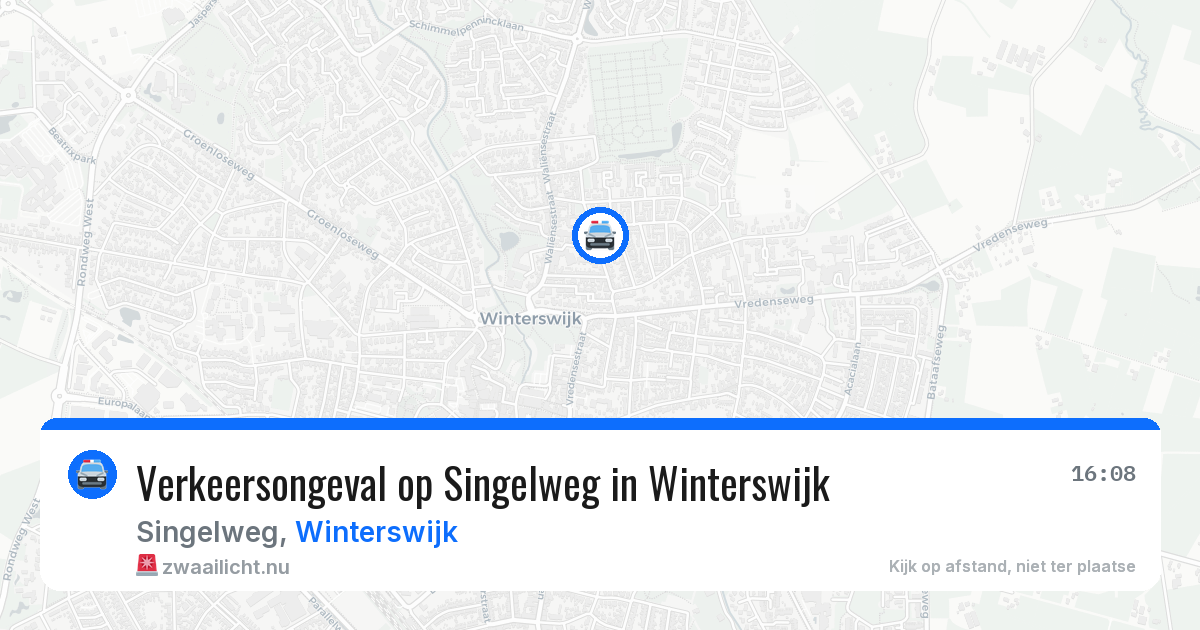 Verkeersongeval op Singelweg in Winterswijk — 30 mei 2026