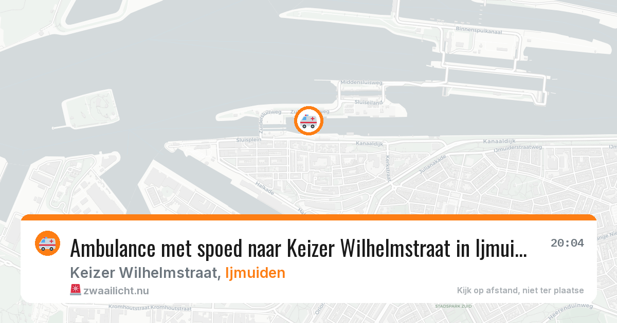 Ambulance met spoed naar Keizer Wilhelmstraat in Ijmuiden — 13 apr 2026