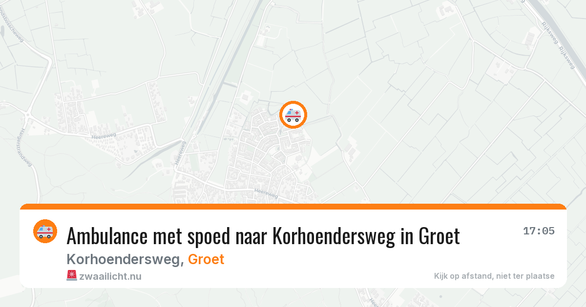 Ambulance met spoed naar Korhoendersweg in Groet — 13 feb 2026