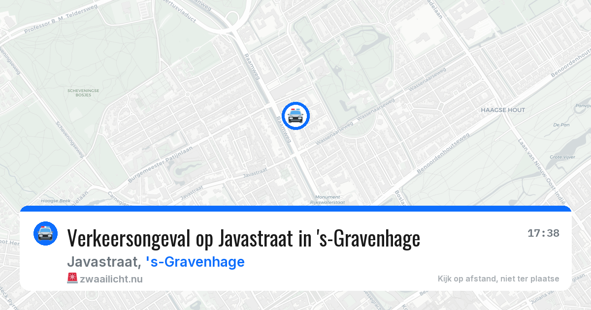 Verkeersongeval op Javastraat in 's-Gravenhage — 23 jul 2026