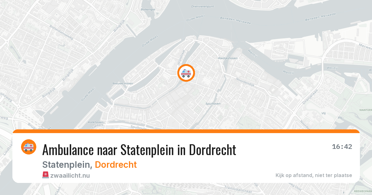 Ambulance naar Statenplein in Dordrecht — 21 mrt 2026