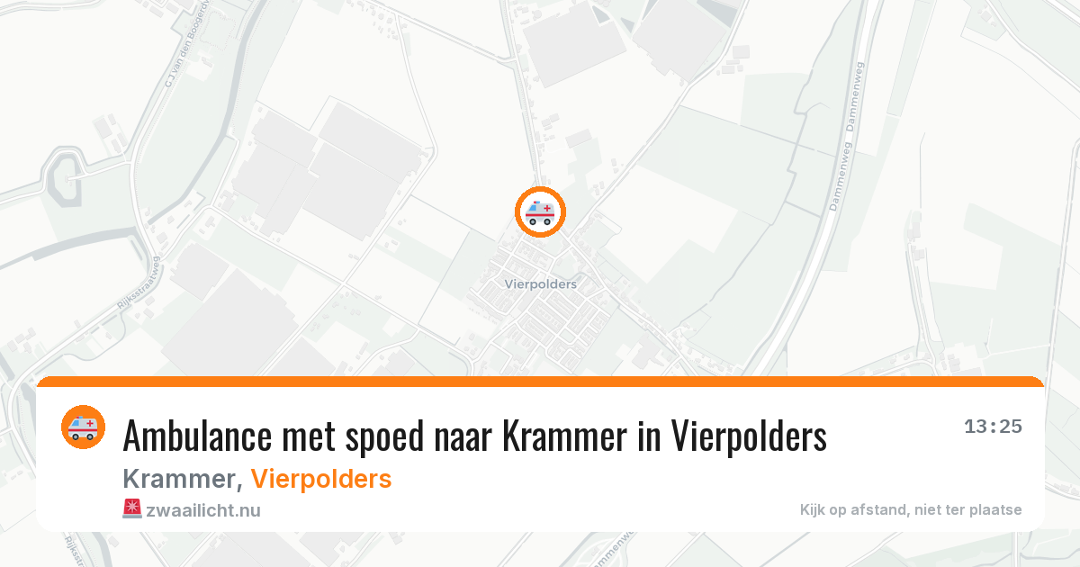 Ambulance met spoed naar Krammer in Vierpolders — 10 jun 2026
