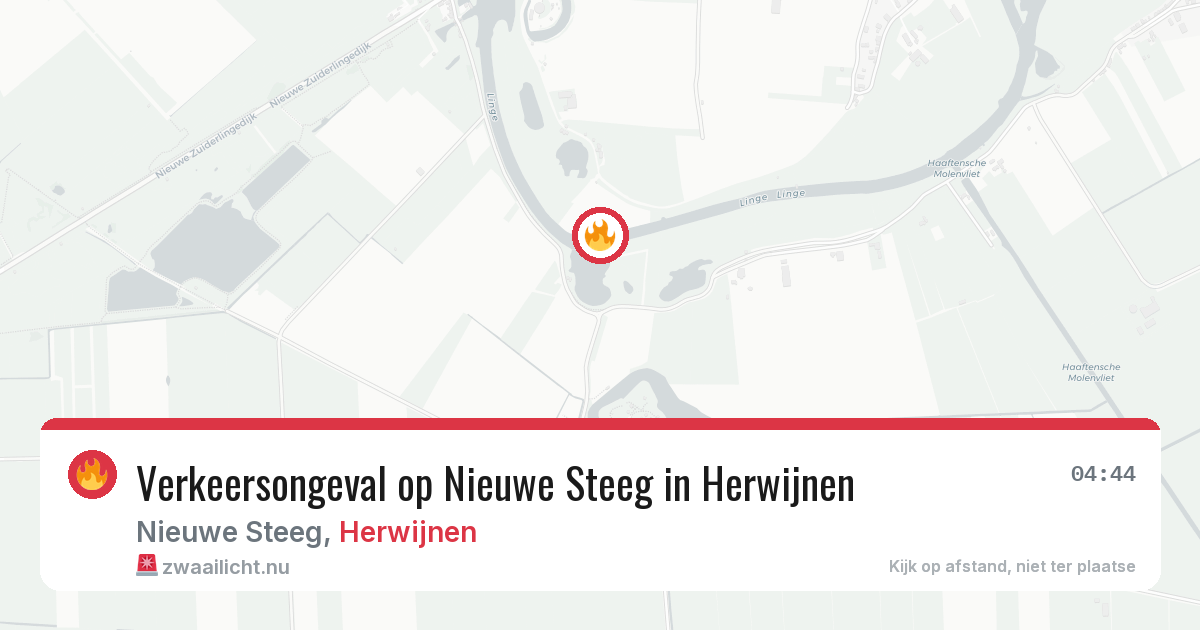 Verkeersongeval op Nieuwe Steeg in Herwijnen — 6 jul 2026