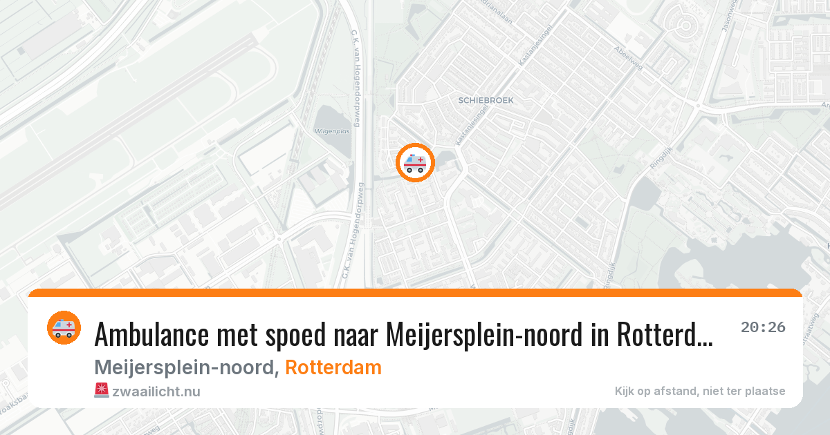 Ambulance met spoed naar Meijersplein-noord in Rotterdam — 17 jul 2026