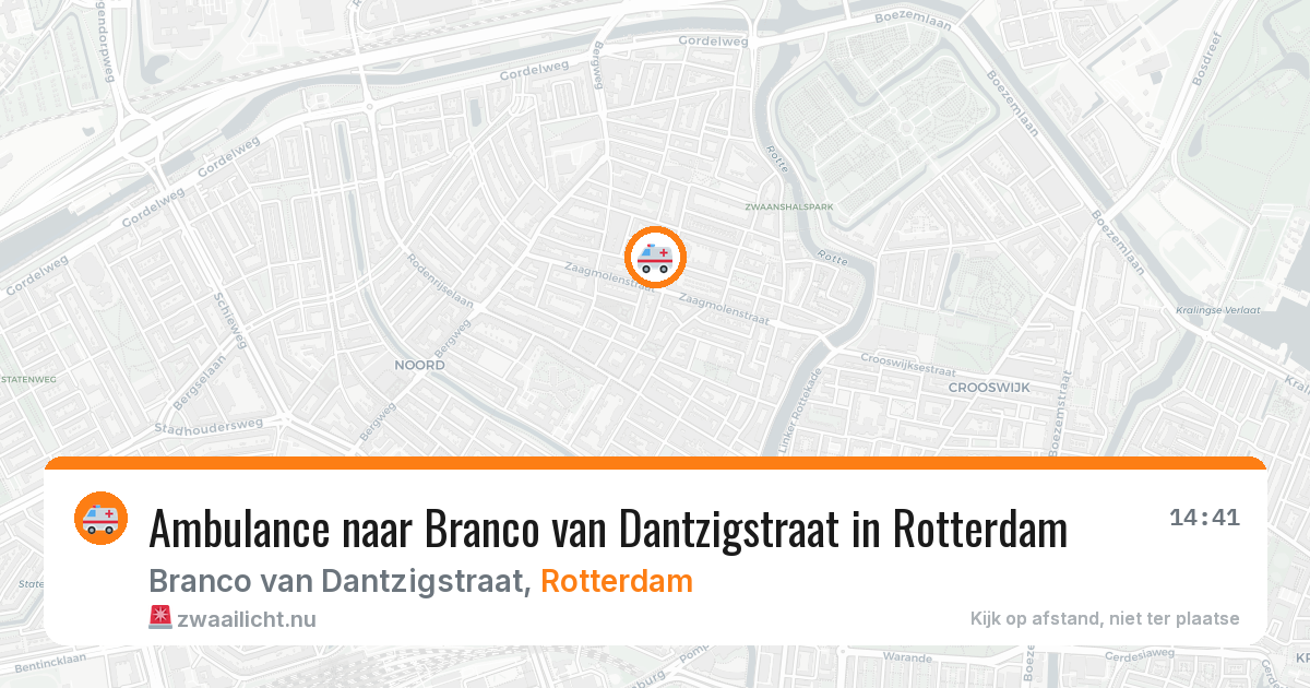 Ambulance naar Branco van Dantzigstraat in Rotterdam — 26 mei 2026