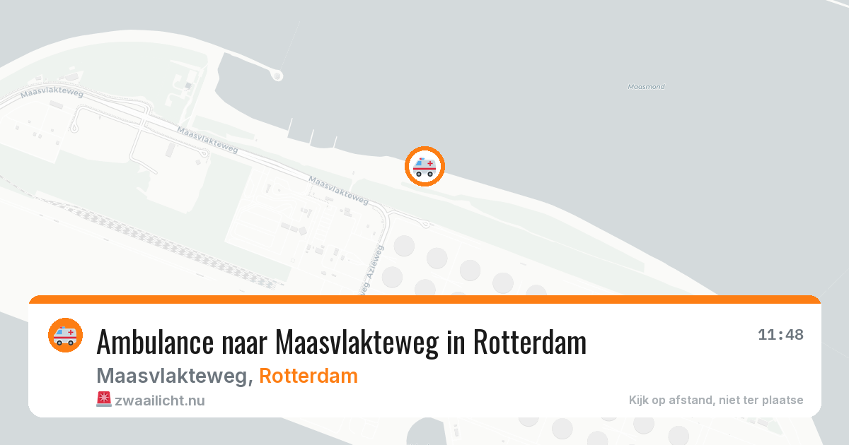 Ambulance naar Maasvlakteweg in Rotterdam — 23 jul 2026