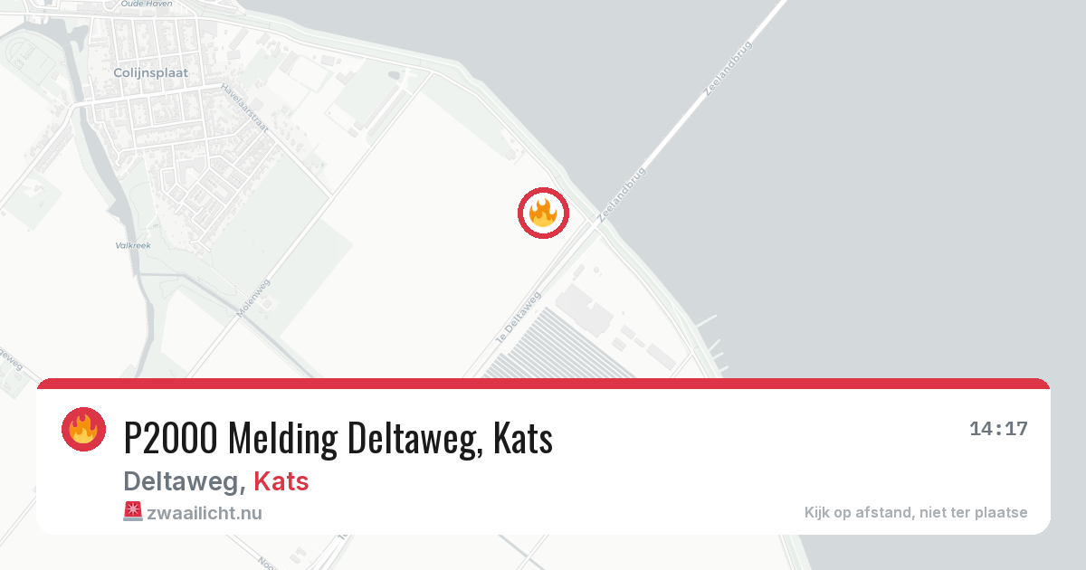 P2000 Melding Deltaweg, Kats — 6 feb 2026