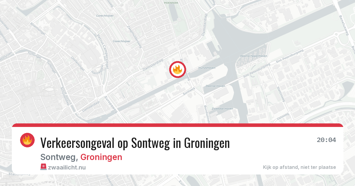 Verkeersongeval op Sontweg in Groningen — 31 mei 2026