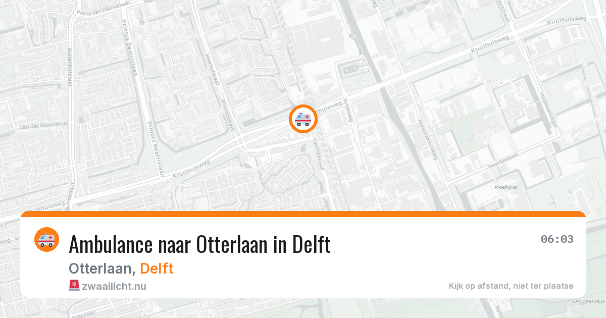Ambulance naar Otterlaan in Delft — 27 apr 2026