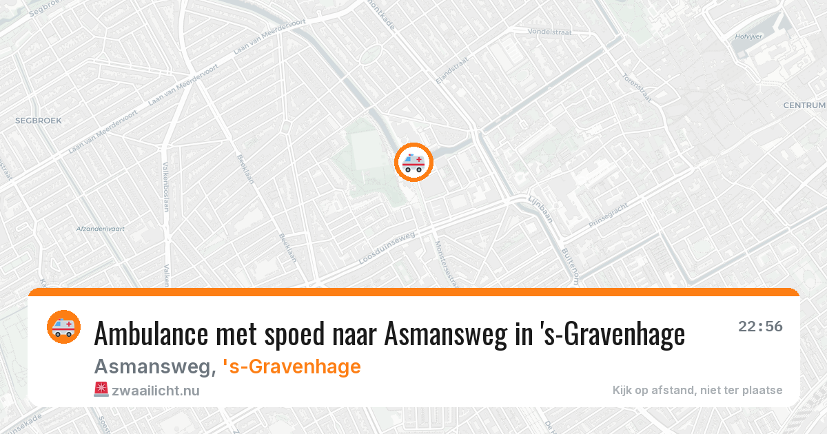 Ambulance met spoed naar Asmansweg in 's-Gravenhage — 7 mei 2026