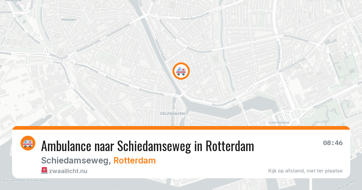 Ambulance naar Schiedamseweg in Rotterdam — 24 jul 2026