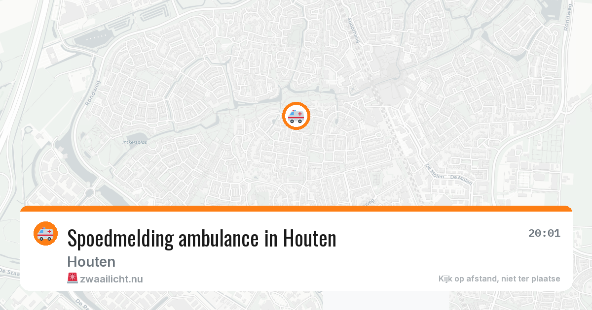 Spoedmelding ambulance in Houten — 9 jul 2026
