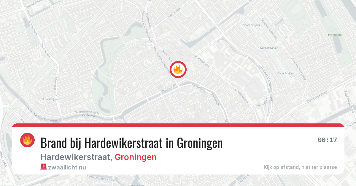 Brand bij Hardewikerstraat in Groningen — 10 jul 2026