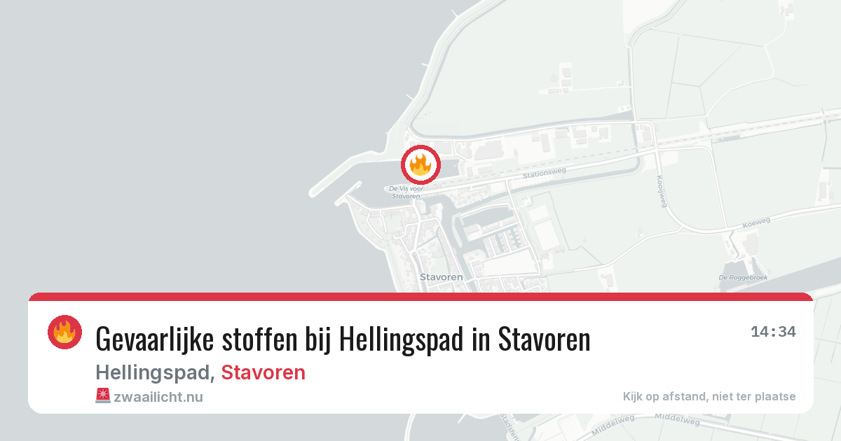 Gevaarlijke stoffen bij Hellingspad in Stavoren — 20 jul 2026