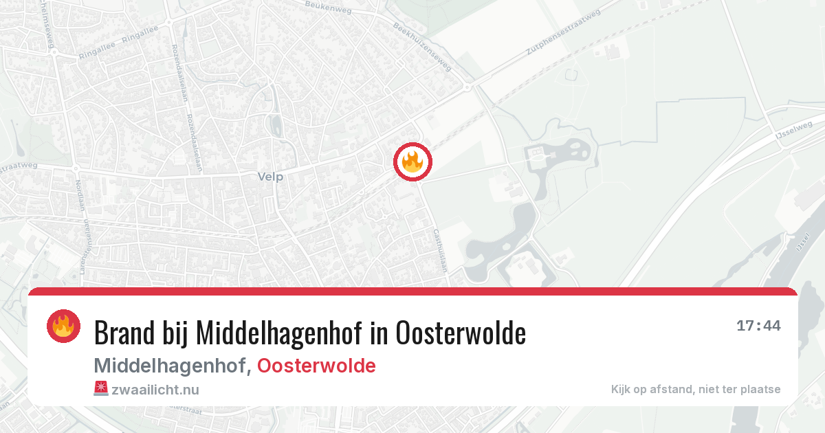 Brand bij Middelhagenhof in Oosterwolde — 24 mrt 2026