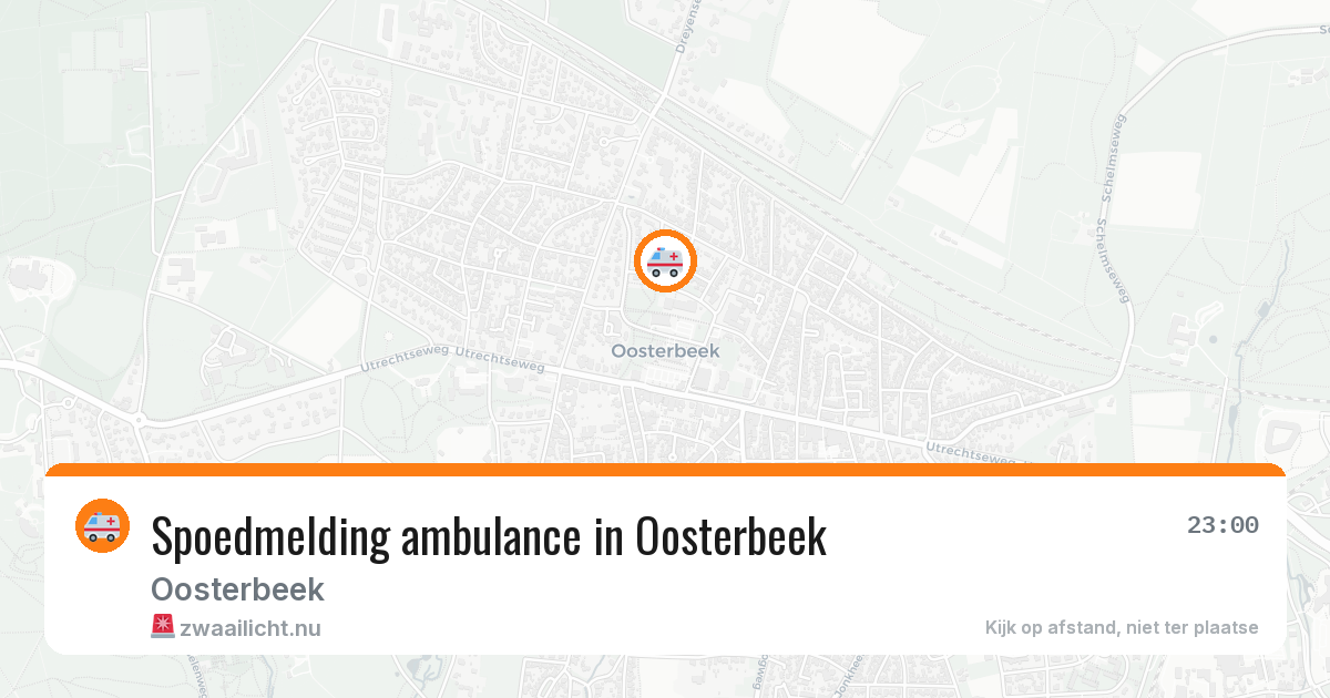 Spoedmelding ambulance in Oosterbeek — 17 jul 2026