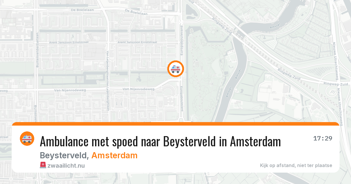 Ambulance met spoed naar Beysterveld in Amsterdam — 21 mrt 2026