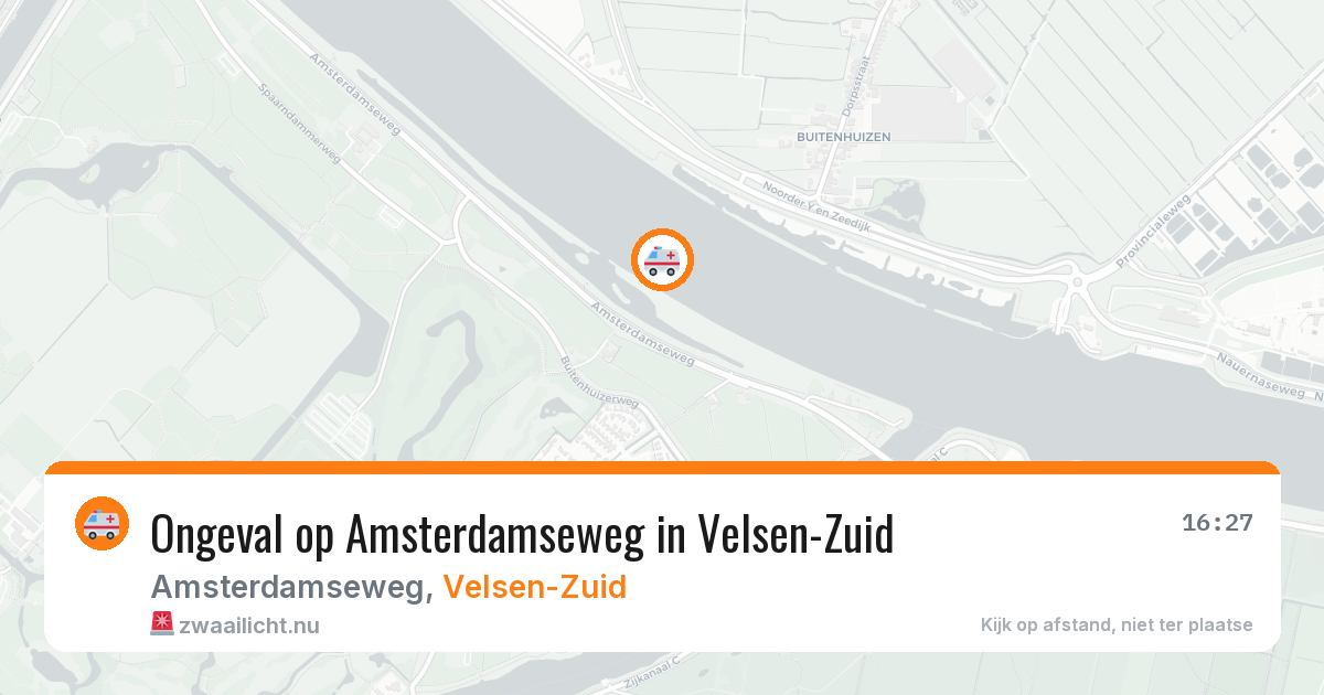 Ongeval op Amsterdamseweg in Velsen-Zuid — 23 jul 2026